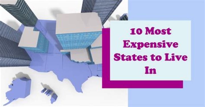 Which are the 10 most expensive states to live in?
