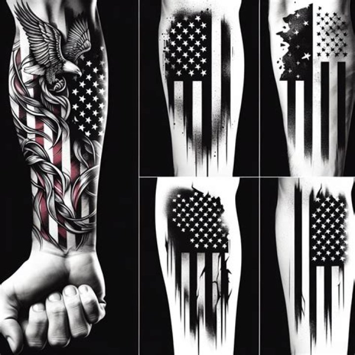 Which arm should an American flag tattoo be on?