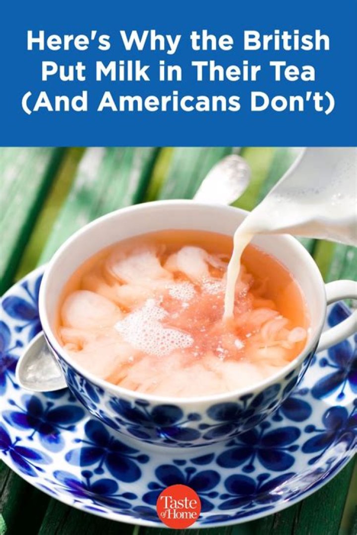 Which countries put milk in tea?
