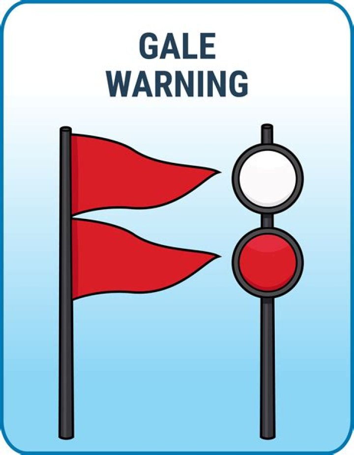 Which flag is used to indicate a gale warning?