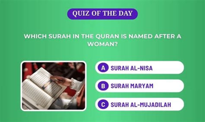 Which sūrah in the Quran is named after a woman?
