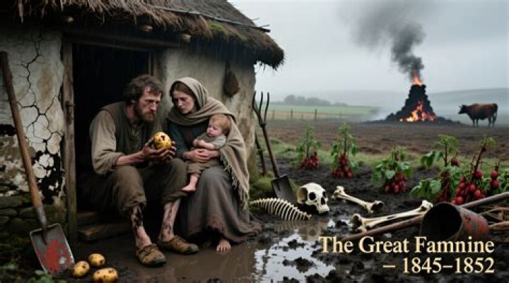 Who helped the Irish during the famine?