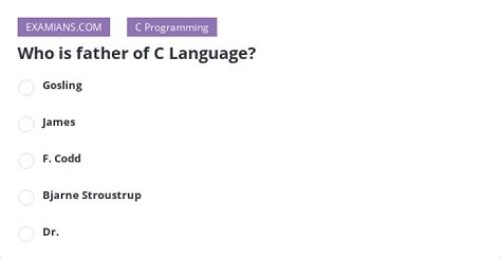 Who is father of C language?