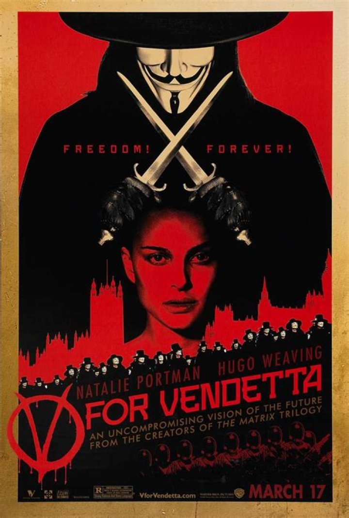 Who is under the mask in V for Vendetta?