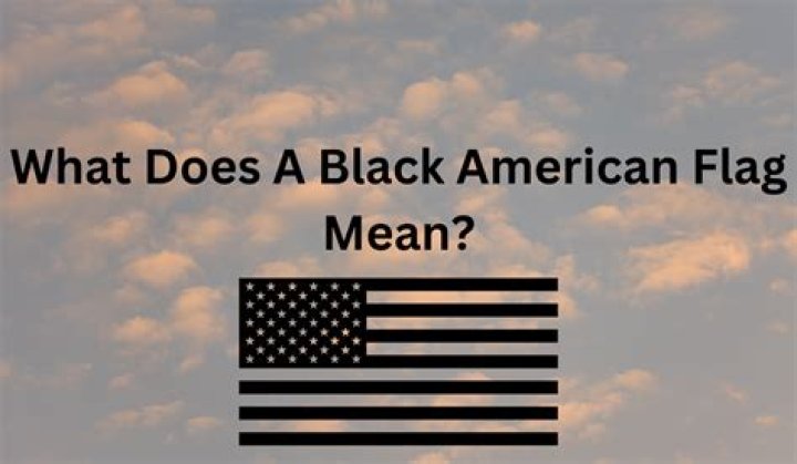 Who made the black American flag?