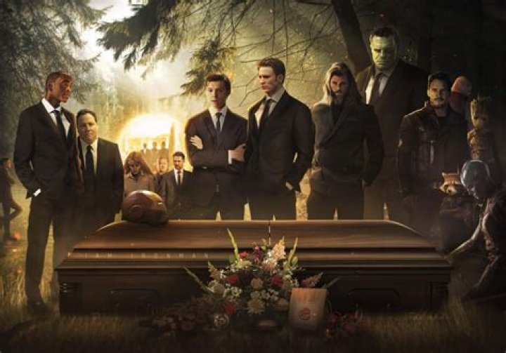 Who was the old man at Tony Stark's funeral?