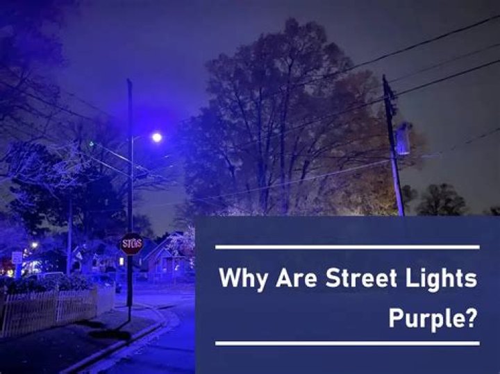 Why are street lights purple in Texas?