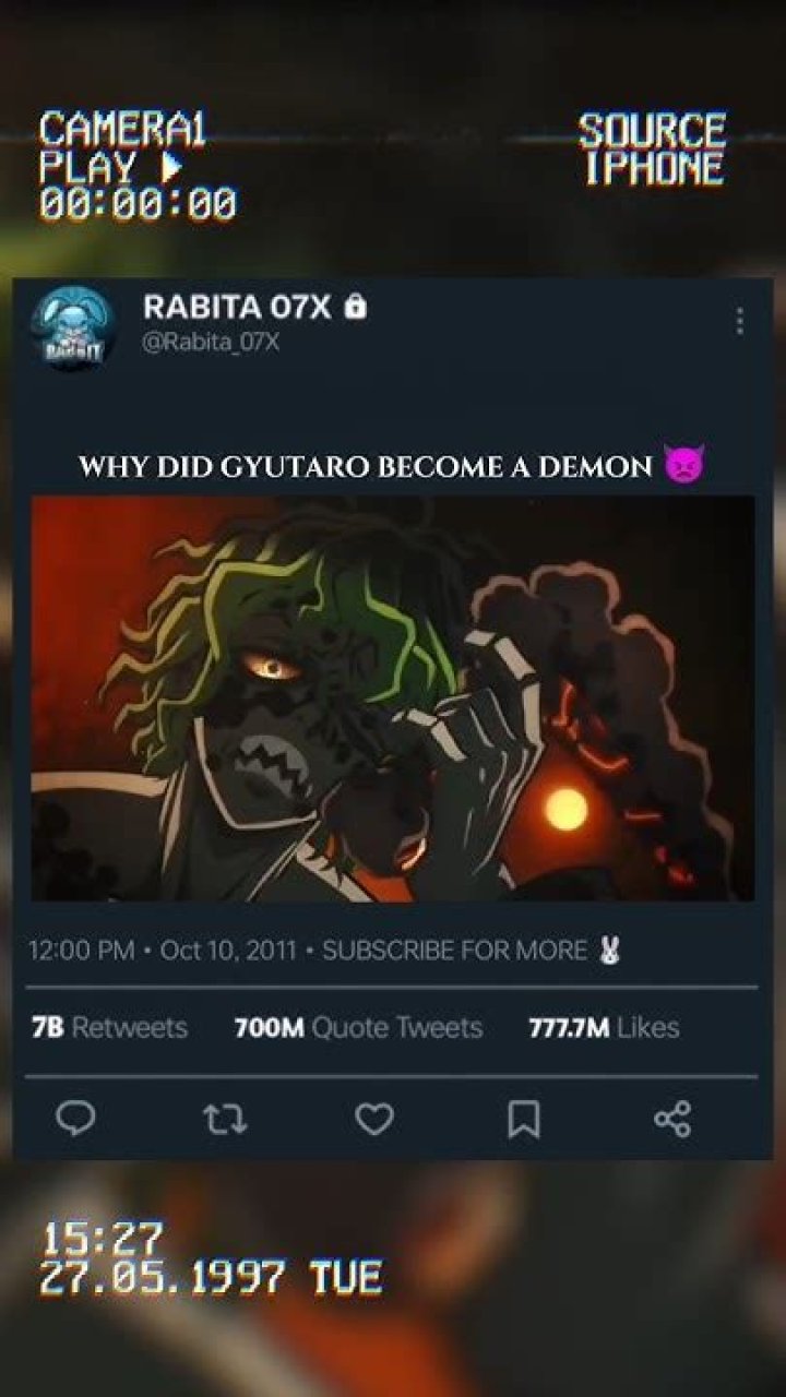 Why did Gyutaro become a demon?