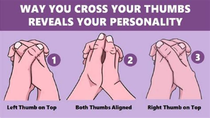 Why do I put my thumb between my fingers?
