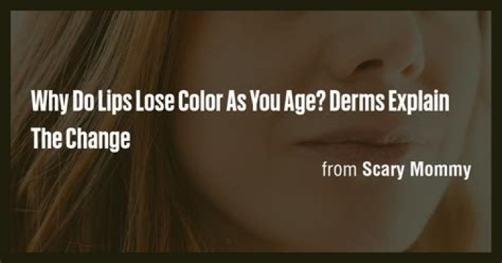 Why do lips lose color?