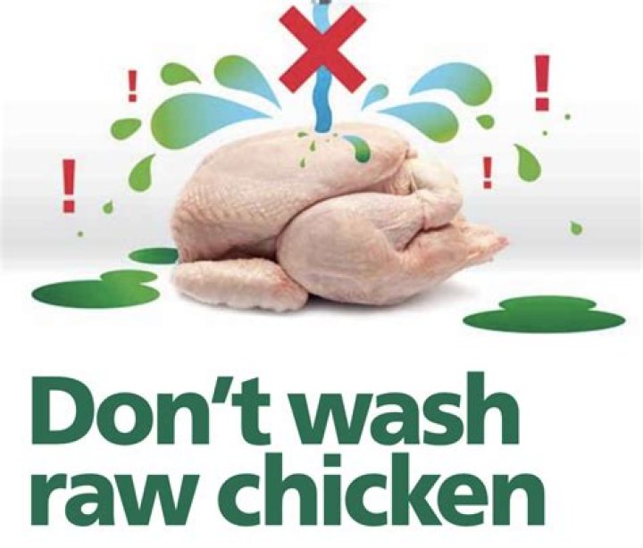 Why do people wash their chicken?