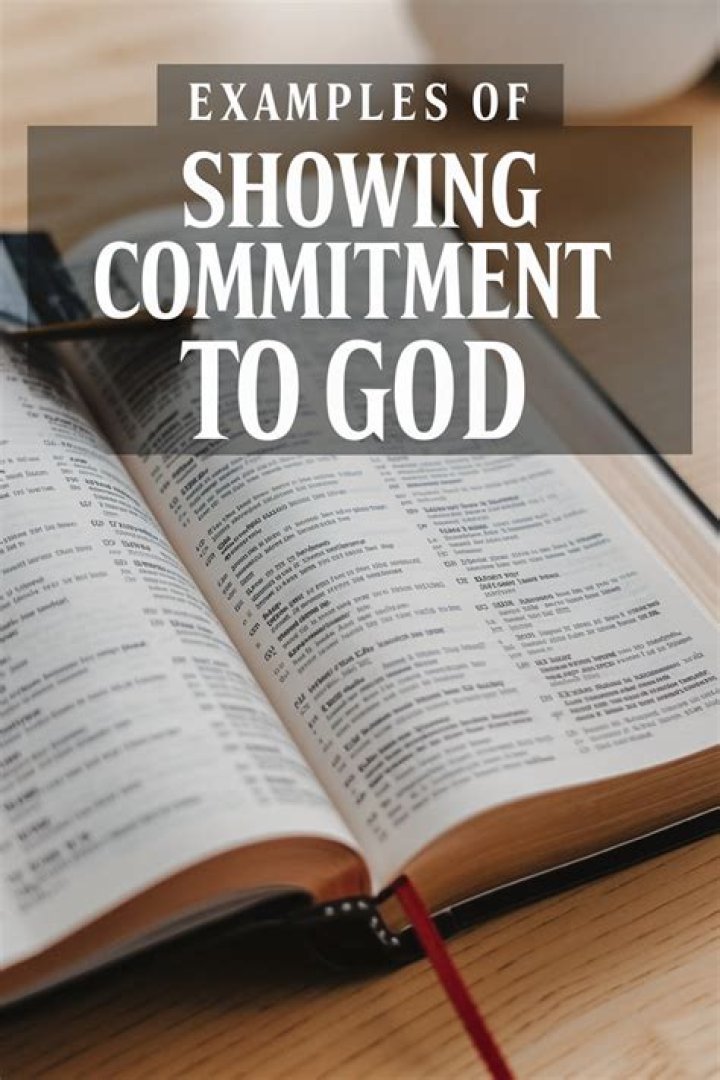 Why do we show commitment to God?