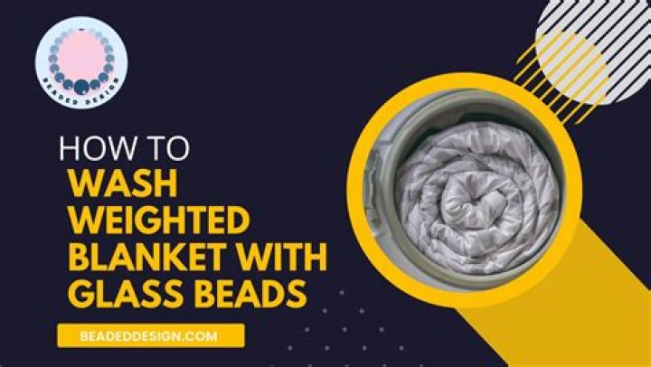 Why do weighted blankets have glass beads?