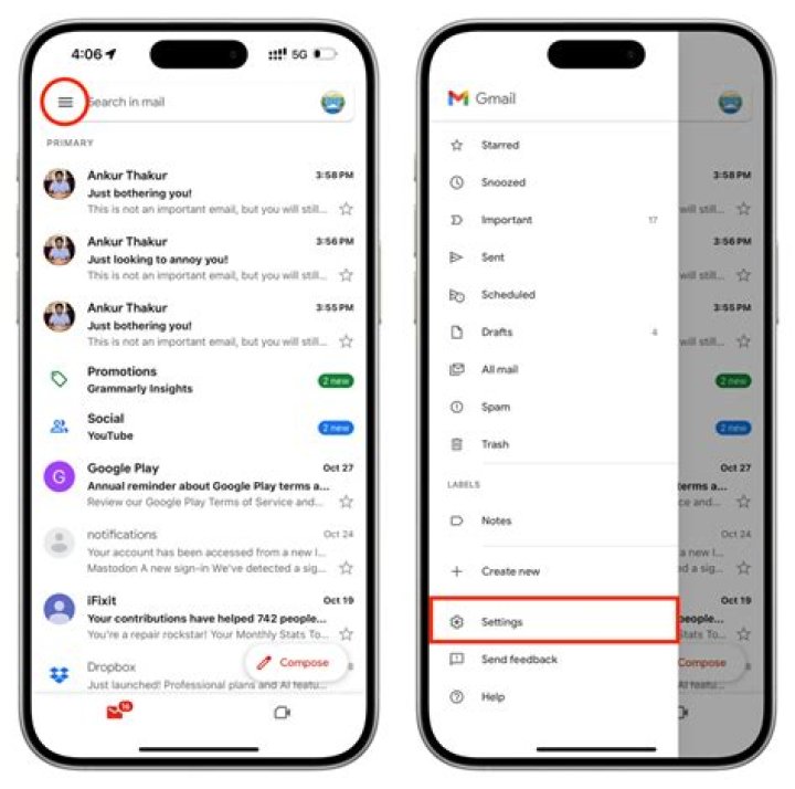 Why does Gmail look different on my phone?