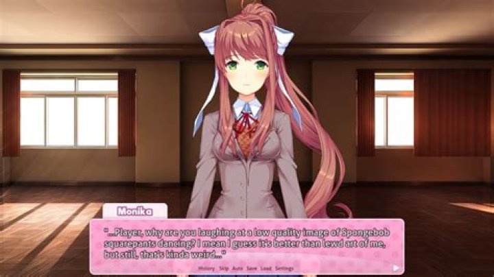 Why does Monika love the player?