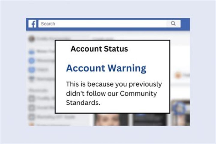 Why does my Facebook say account warning?