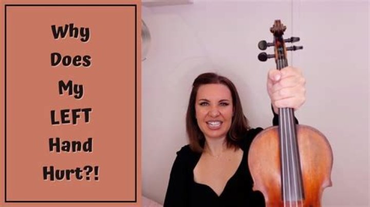 Why does my hand hurt when I play violin?