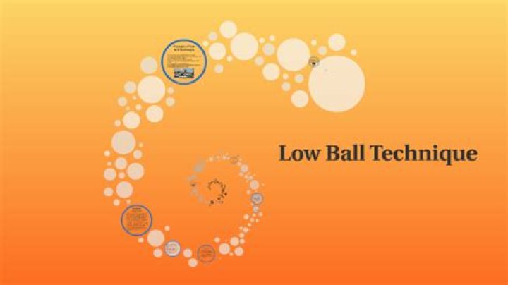 Why does the low ball technique work?
