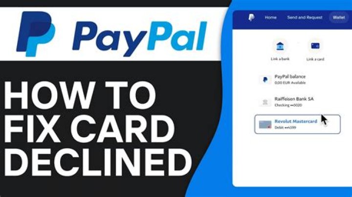 Why is my card declined in PayPal?
