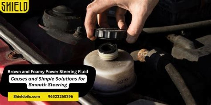 Why is my power steering fluid brown and foamy?