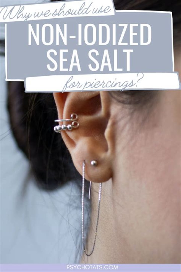 Why is sea salt good for piercings?