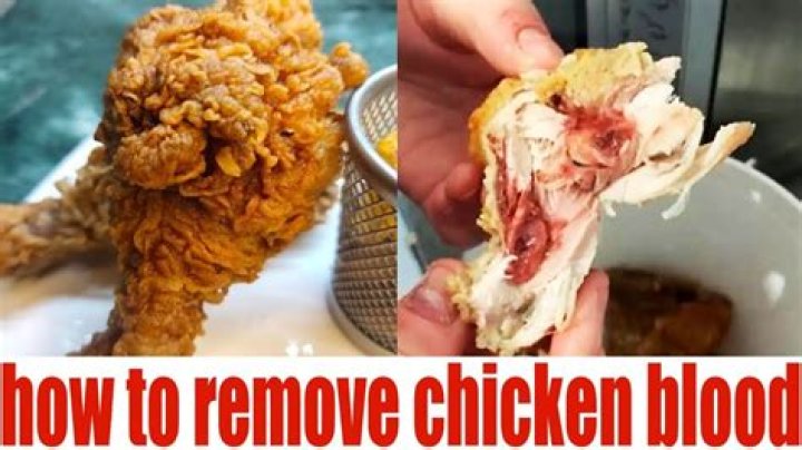 Why is there blood in my rotisserie chicken?