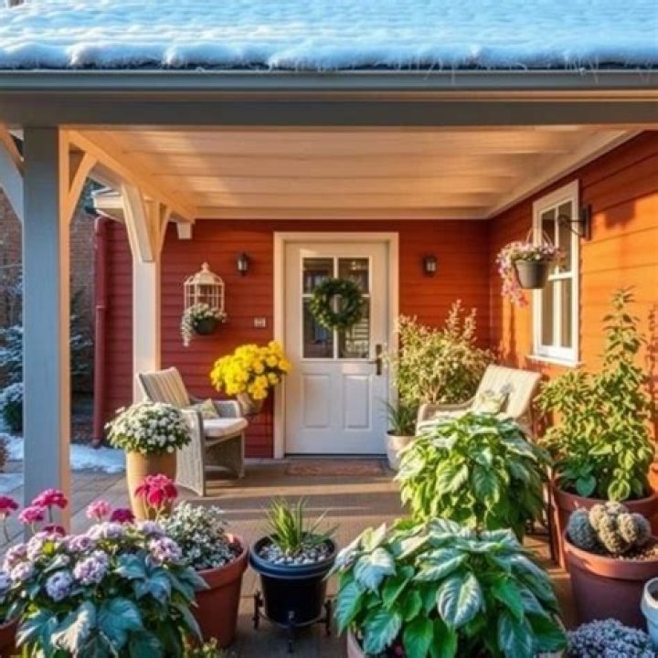 Will a covered porch protect plants from frost?